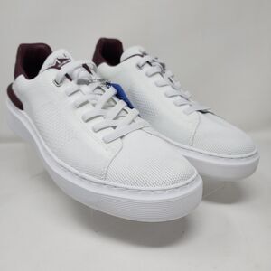 Skechers Mark Nason Shoes Mens 11.5 White Knit Logo Casual Sneakers Lace Up Gym